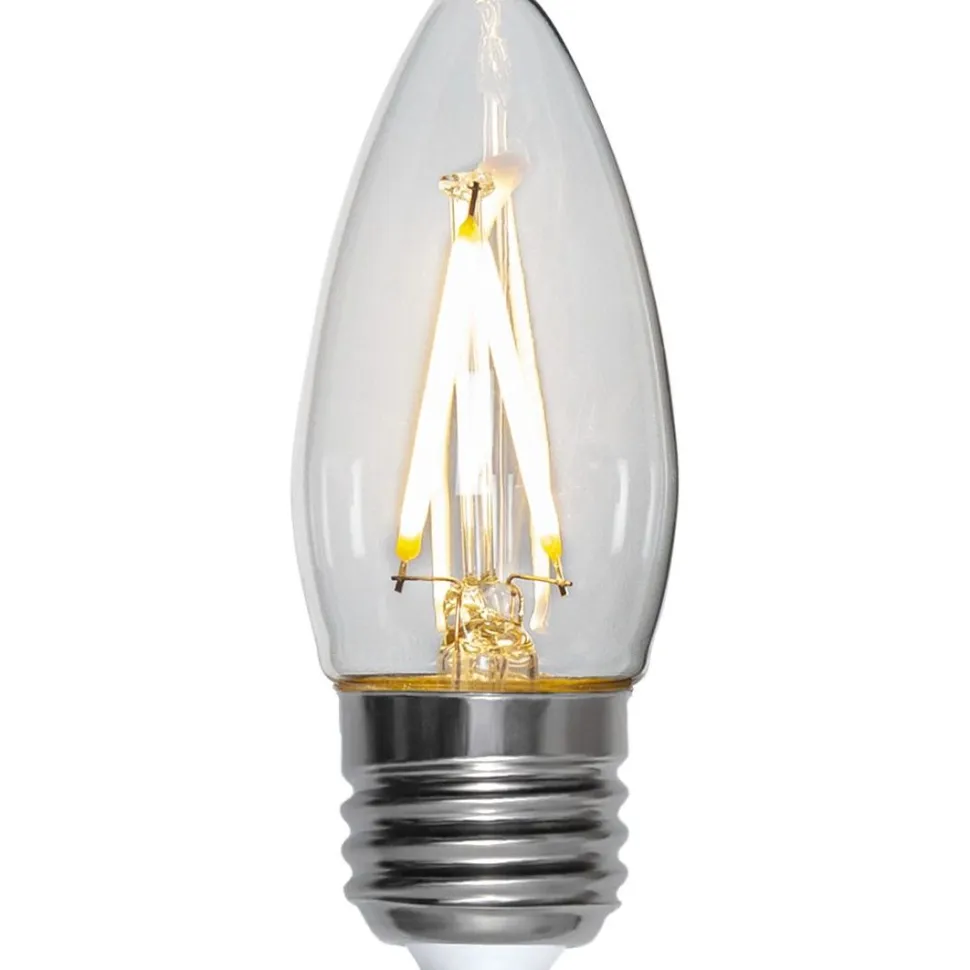 LED-lamppu Star Trading Clear Filament 351-31, Ø35x92mm, E27, C35, 2.5W, 2700K, 250lm