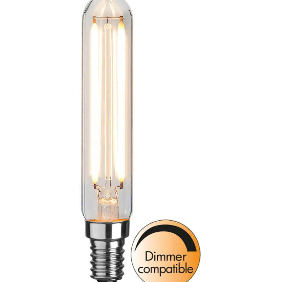 LED-lamppu Star Trading Clear Filament 338-33, Ø20x115mm, E14, T20, 2W, 2700K, 150lm
