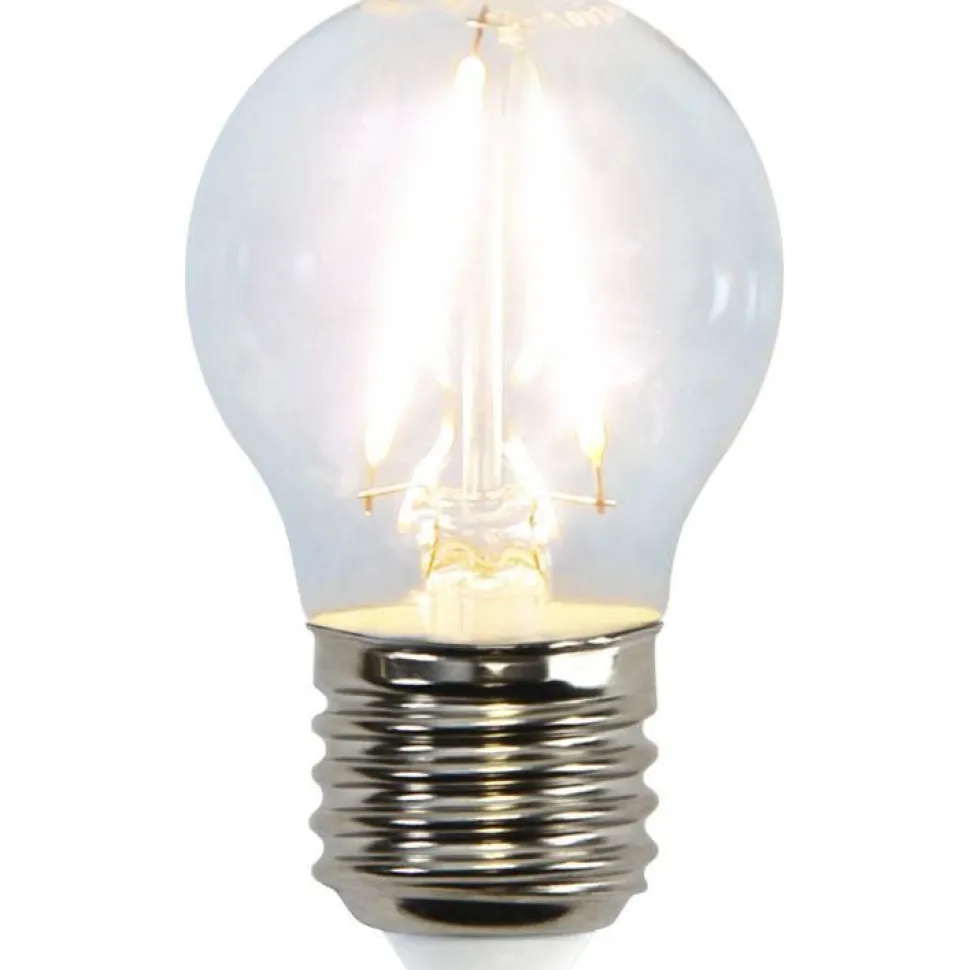 LED-lamppu Star Trading Clear Filament 352-19-1, Ø45x78mm, E27, G45, 1.5W, 2700K, 150lm