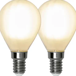 LED-lamppu Star Trading Frosted Filament 339-10, Ø45x80, E14, P45, 4.5W, 2700K, 470lm, 2kpl