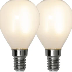 LED-lamppu Star Trading Frosted Filament 339-08, Ø45x80, E14, P45, 1.4W, 2700K, 150lm, 2kpl