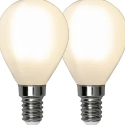 LED-lamppu Star Trading Frosted Filament 339-09, Ø45x80, E14, P45, 2.5W, 2700K, 250lm, 2kpl