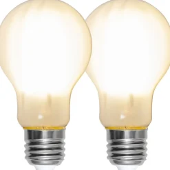 LED-lamppu Star Trading Frosted Filament 339-04, Ø60x108, E27, A60, 7W, 2700K, 806lm, 2kpl
