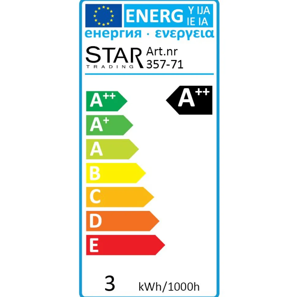 LED-lamppu Star Trading Illumination LED 12-24V Low Voltage 357-71 Ø 45x78mm E27 kirkas 2W 2700K 250lm