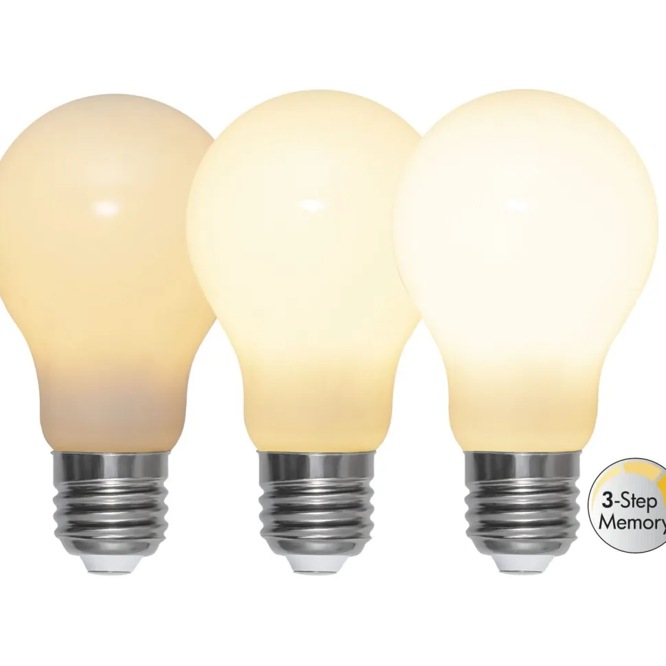 LED-lamppu Star Trading Opaque Filament RA90 3-step 375-84-2, Ø60x107mm, E27, A60, 6.5W, 2700K