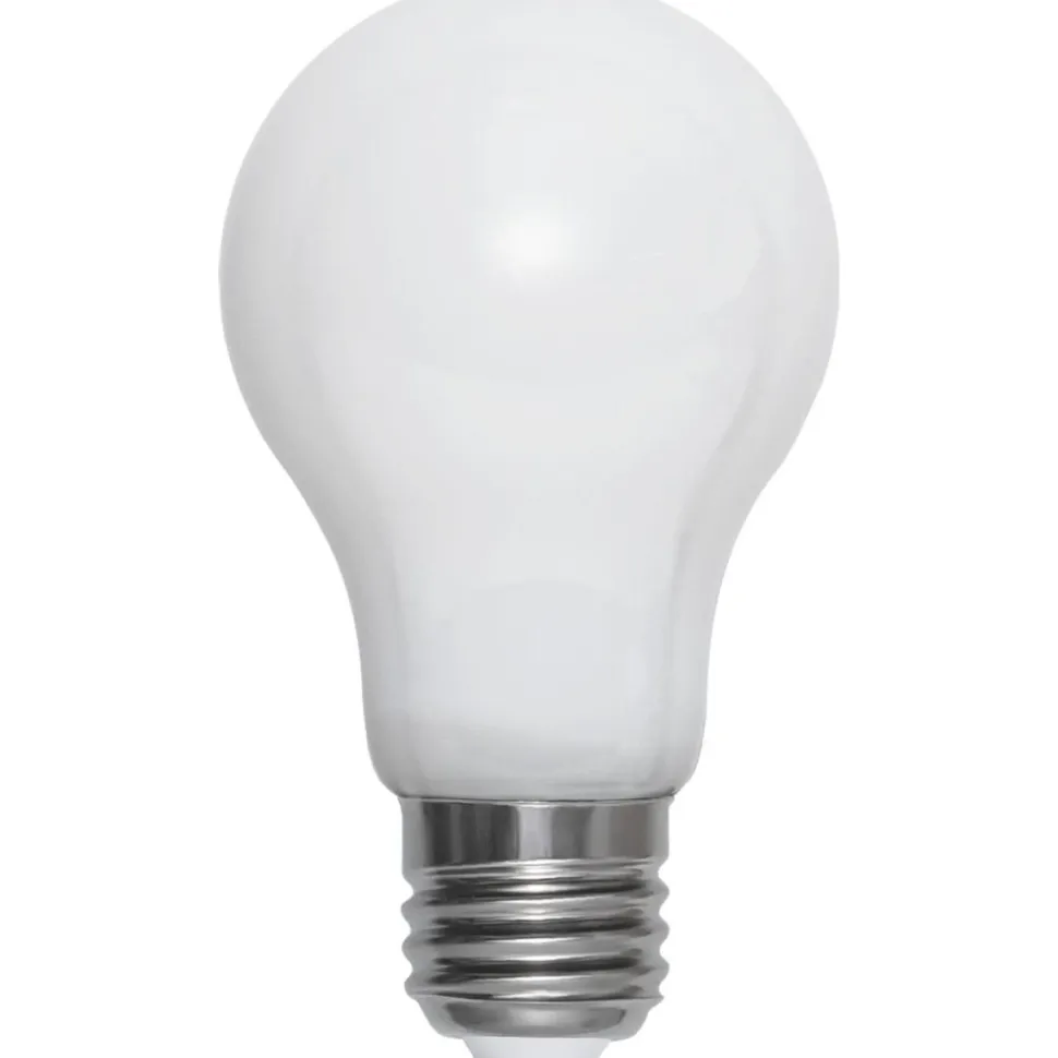 LED-lamppu Star Trading Opaque Filament 375-41-3 Ø60x108mm, E27, opaali, 9W, 3000K, 806lm, himmennettävä