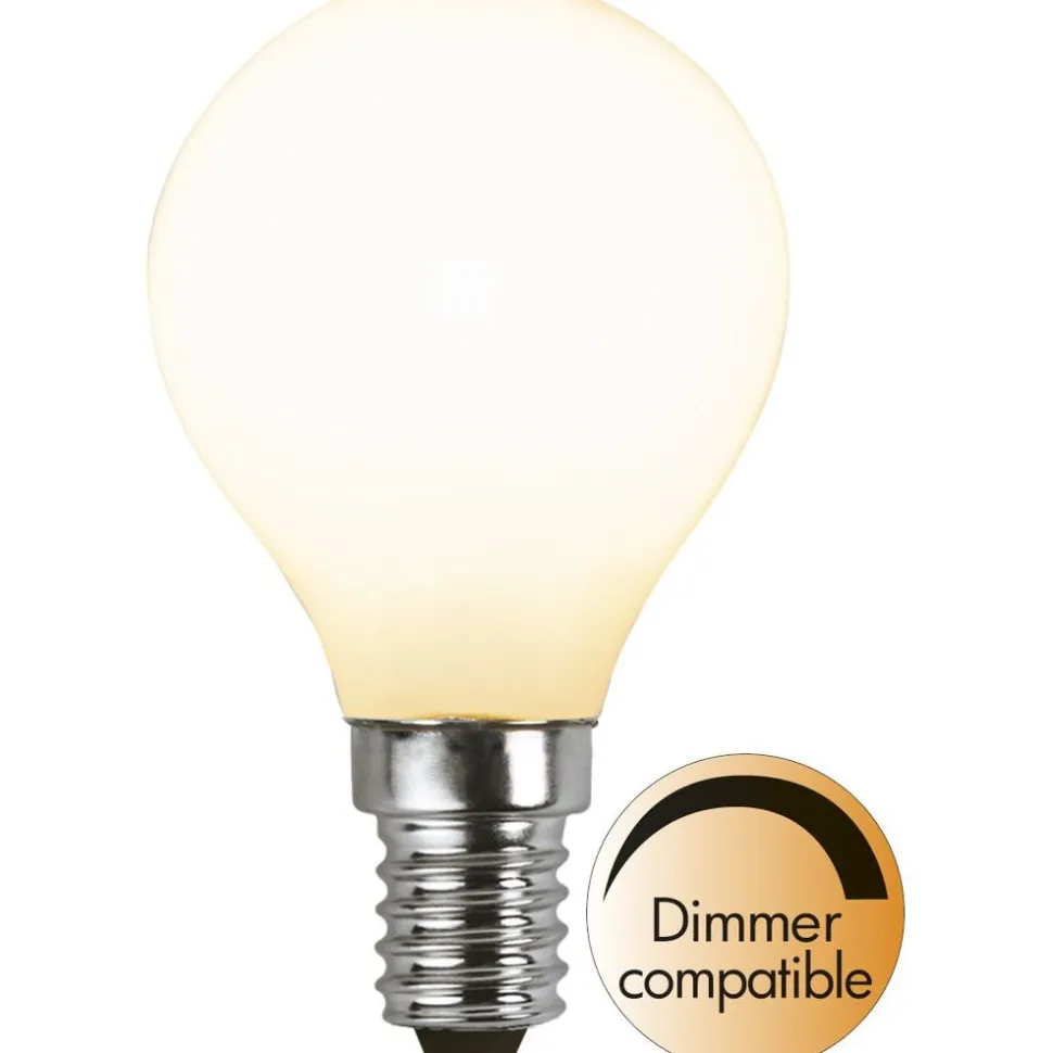 LED-lamppu Star Trading Opaque Filament RA 90 375-14-3, Ø45x78mm, E14, P45, 5W, 2700K, 450lm