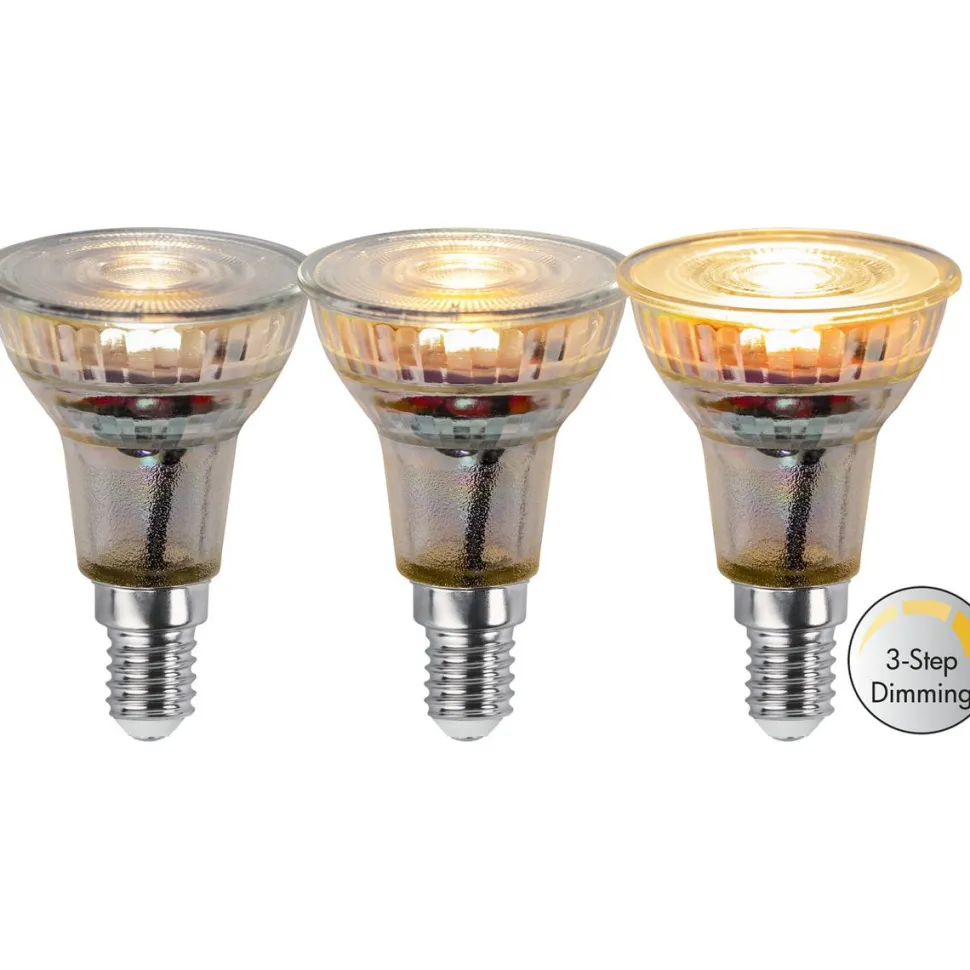LED-lamppu Star Trading Spotlight Glass 3-step 347-50-1, Ø50x72mm, E14, 4W, 2700K, 345lm