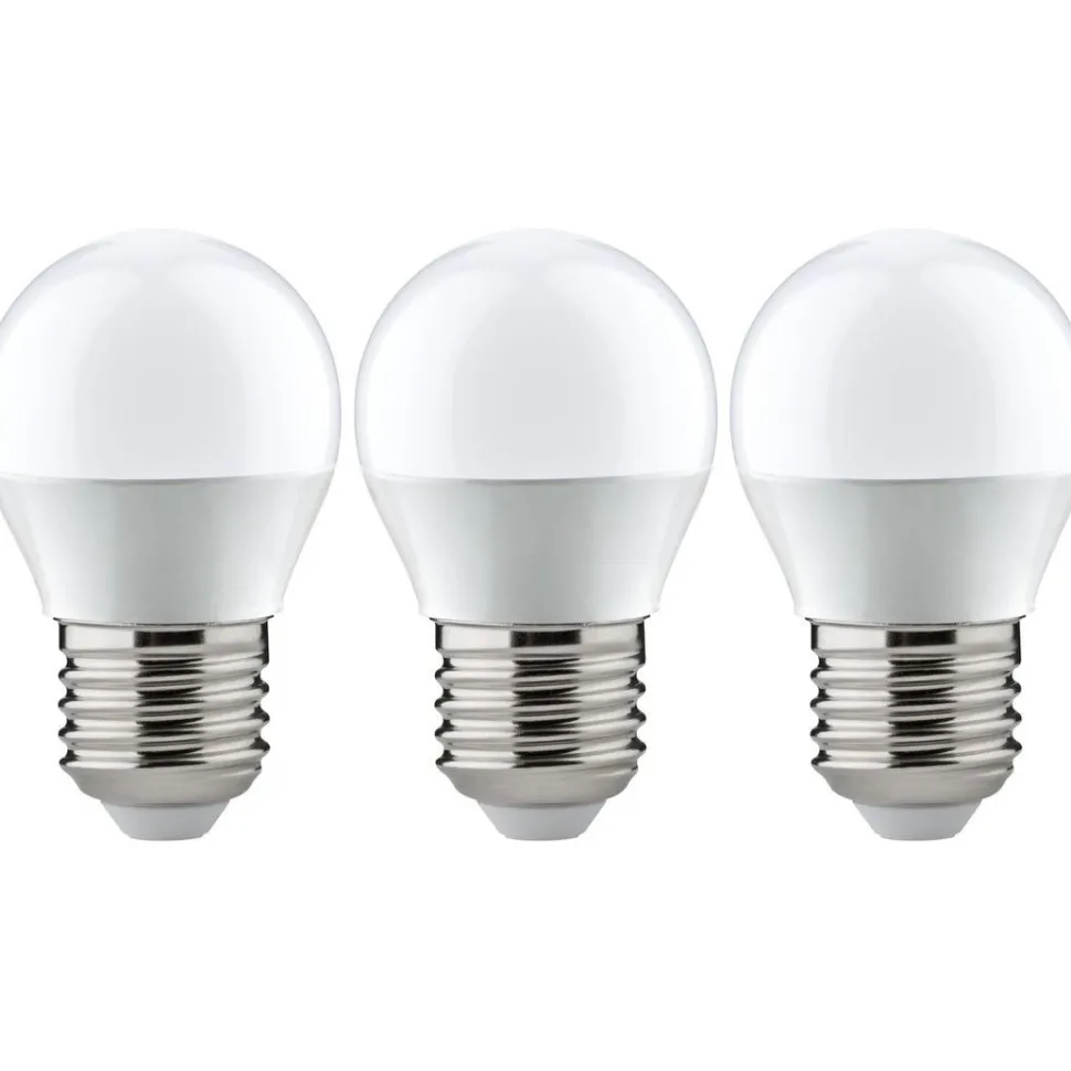LED-lamppu Paulmann Drop, E27, 470lm, 5.5W, 2700K, opaali, 3kpl