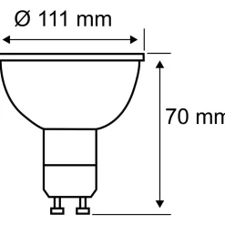 LED-Lamppu Paulmann QPAR111 GU10 4W 2700K