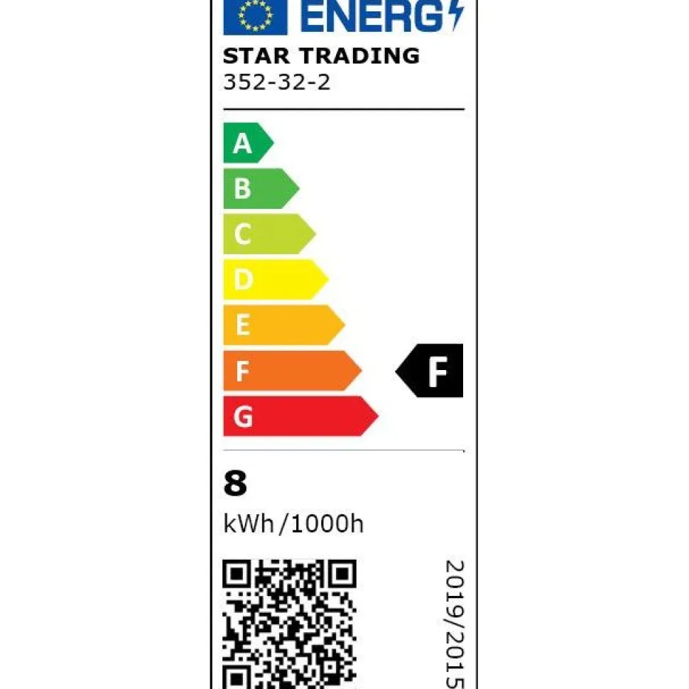 LED-lamppu Star Trading 352-32-2 Ø60x107mm, E27, kirkas, 8W, 2700K, 810lm, himmennettävä