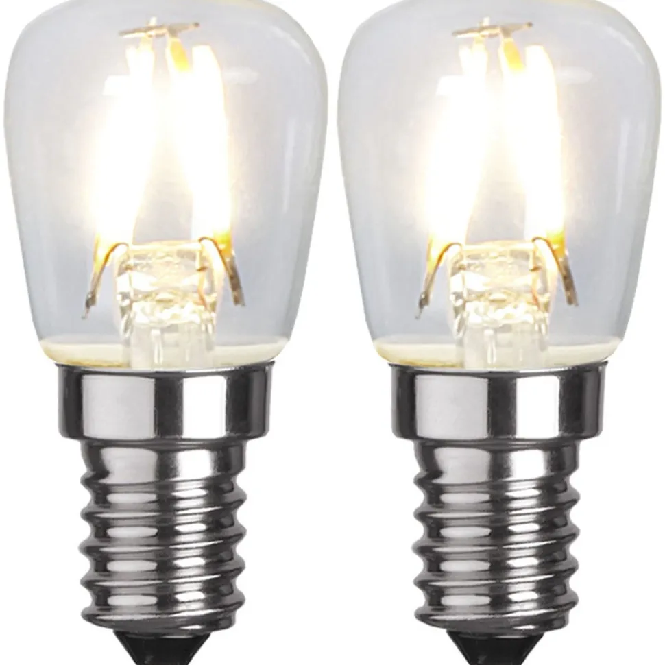 LED-lamppu Star Trading 352-41-2 Ø26x58mm E14 kirkas 1.3W 2700K 110lm 2 kpl