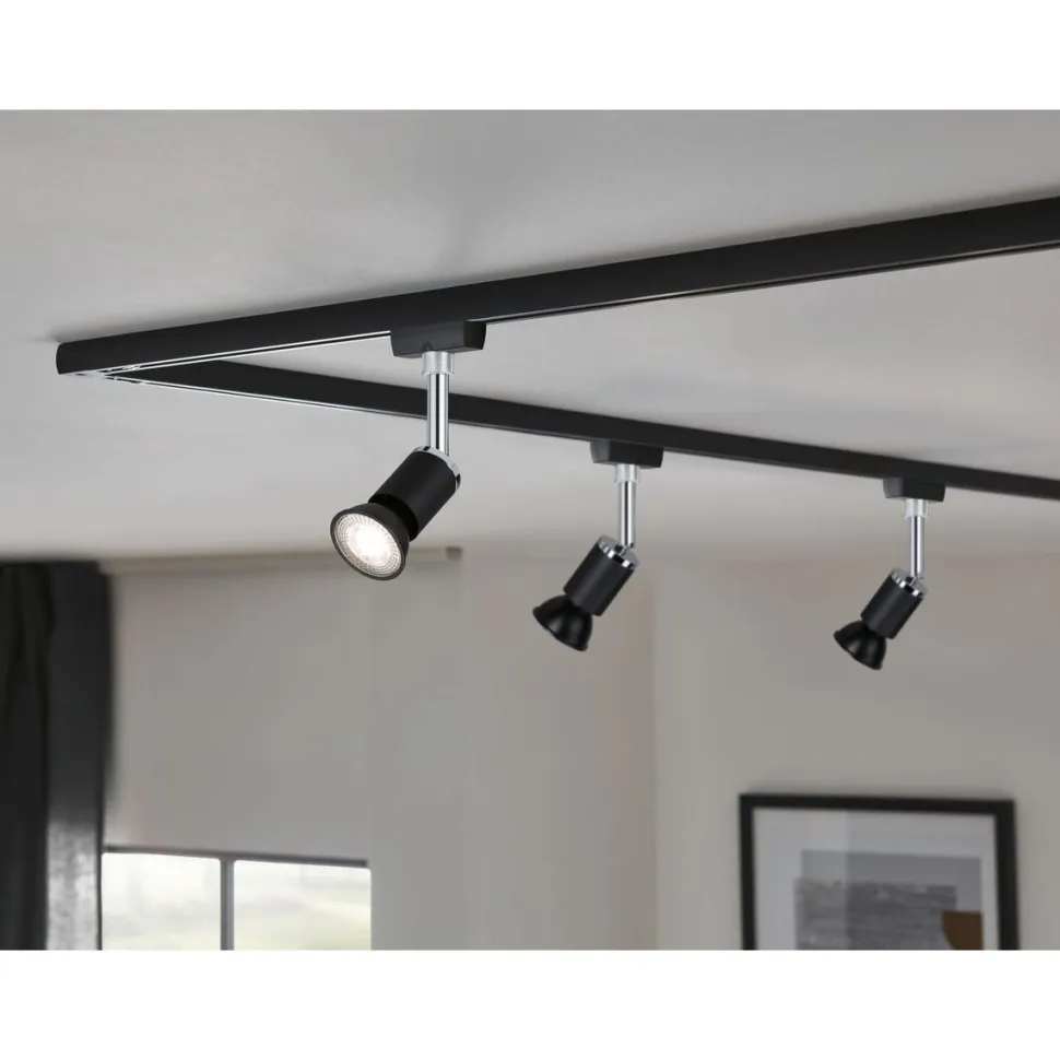 LED-Lamppu URail-kiskovalaisimeen Paulmann GU10 7W 2700K mattamusta