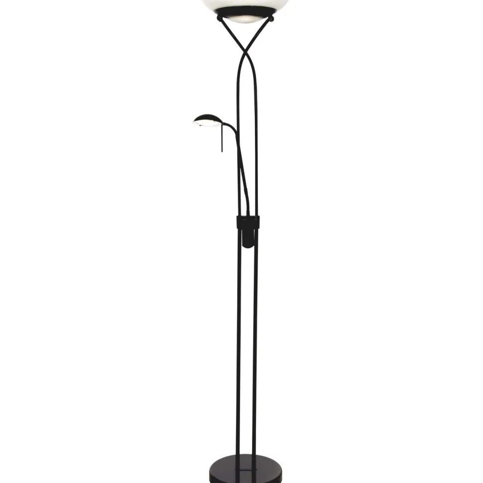 LED-lattiavalaisin Aneta Lighting Cannes, 180cm, musta