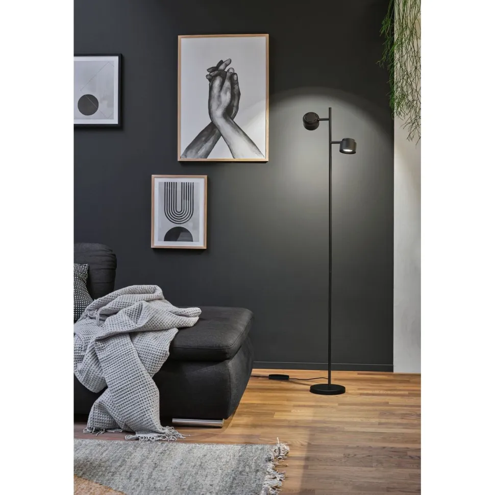LED-lattiavalaisin Paulmann Puric Pane, Smart Home Zigbee 3.0, 2700K, musta