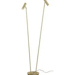 LED-lattiavalaisin Aneta Lighting Artic 2-osainen 3000K messinki