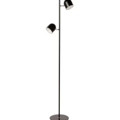 LED-lattiavalaisin Lucide Skanska 141cm, 3000K, himmennettävä, musta