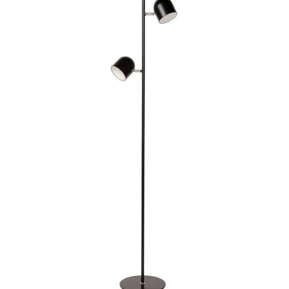 LED-lattiavalaisin Lucide Skanska 141cm, 3000K, himmennettävä, musta