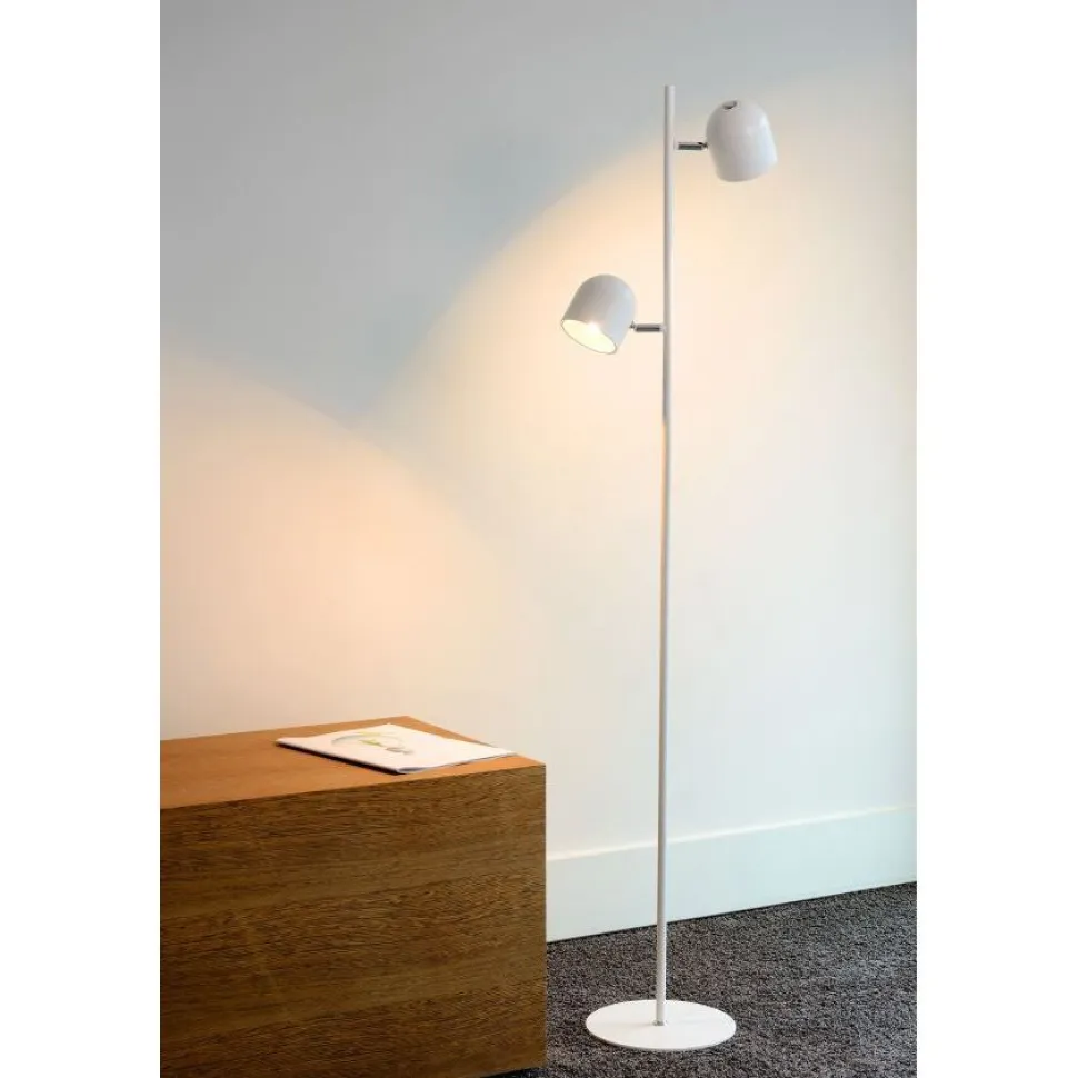 LED-lattiavalaisin Lucide Skanska 141cm, 3000K, himmennettävä, musta