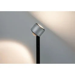 LED-lattiavalaisin Paulmann Aldan, 2700K, musta/harjattu alumiini