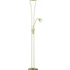 LED-lattiavalaisin Trio Arizona Ø 255x255x1800x400 mm mattamessinki uplighter
