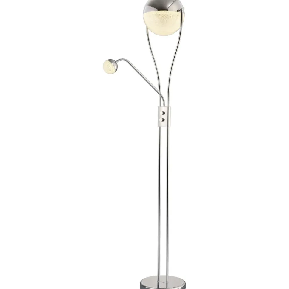 LED-lattiavalaisin Trio Chris 300x1800 mm kromi uplighter