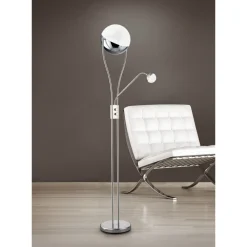 LED-lattiavalaisin Trio Chris 300x1800 mm kromi uplighter