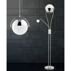 LED-lattiavalaisin Trio Chris 300x1800 mm kromi uplighter