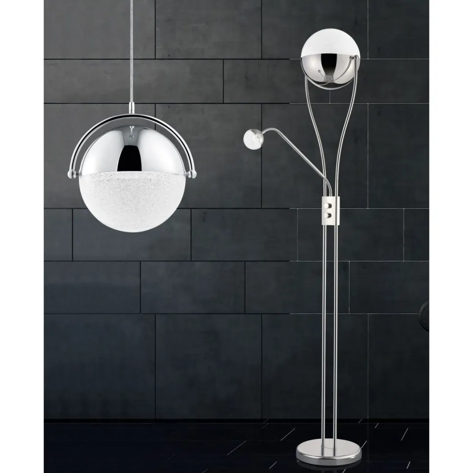 LED-lattiavalaisin Trio Chris 300x1800 mm kromi uplighter