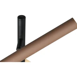 LED-lattiavalaisin Trio Fiato, 3-os, mattamusta/moniväri