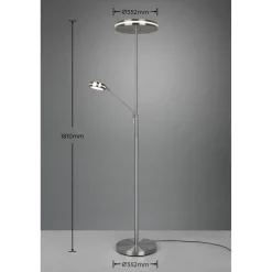 LED-lattiavalaisin Trio Franklin uplighter antrasiitti