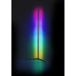 LED-lattiavalaisin Trio Level, musta, RGB