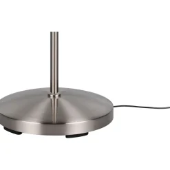 LED-lattiavalaisin Trio Mendorez, harjattu teräs, ladattava