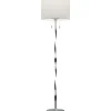 LED-lattiavalaisin Trio Nandor ø400x1605 mm harjattu teräs/valkoinen