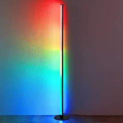LED-lattiavalaisin Trio Tendo, musta, RGB