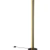 LED-lattiavalaisin Trio Texel Ø 250x1425 mm musta/kulta