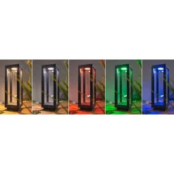 LED-lyhty Paulmann Plug & Shine Classic, 30cm, Smart Home Zigbee 3.0, IP44, RGBW, antrasiitti