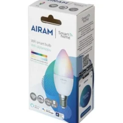 LED-älylamppu Airam SmartHome värivaihto E14 2700-6500K