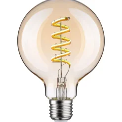 LED-älylamppu Paulmann Smart Home Zigbee 3.0 Globe, G95, E27, 600lm, 7.5W, filamentti, säädettävä värilämpötila, himmennettävä, kulta