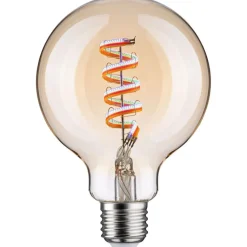 LED-älylamppu Paulmann Smart Home Zigbee 3.0 Globe, G95, E27, 470lm, 6.3W, RGBW+, filamentti, himmennettävä, kulta