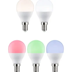LED-älylamppu Paulmann Smart Home Zigbee 3.0 Drop, E14, 470lm, 5W, RGBW+, himmennettävä, matta, 3kpl