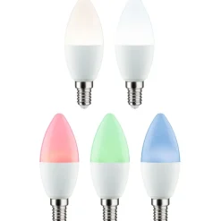 LED-älylamppu Paulmann Smart Home Zigbee 3.0 Candle, E14, 470lm, 5W, RGBW+, himmennettävä, matta