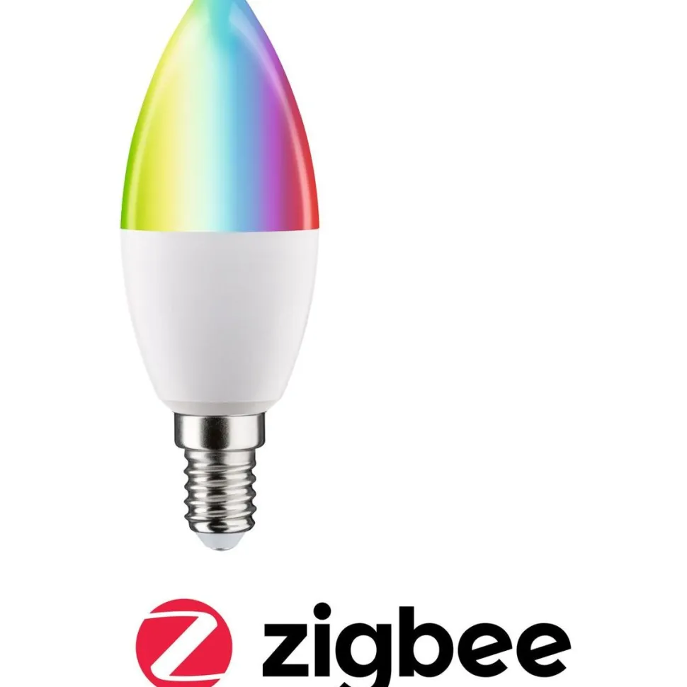 LED-älylamppu Paulmann Smart Home Zigbee 3.0 Candle, E14, 470lm, 5W, RGBW+, himmennettävä, matta
