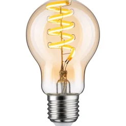 LED-älylamppu Paulmann Smart Home Zigbee 3.0 Pear, E27, 600lm, 7.5W, filamentti, säädettävä värilämpötila, himmennettävä, kulta