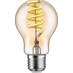LED-älylamppu Paulmann Smart Home Zigbee 3.0 Pear, E27, 600lm, 7.5W, filamentti, säädettävä värilämpötila, himmennettävä, kulta