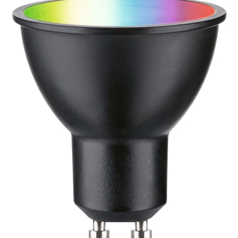 LED-älylamppu Paulmann Smart Home Zigbee 3.0 Reflector, GU10, 350lm, 4.8W, RGBW+, himmennettävä, mattakromi