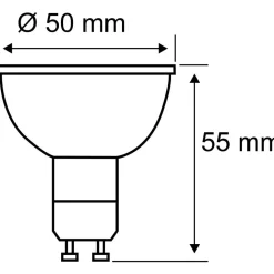 LED-älylamppu Paulmann Smart Home Zigbee 3.0 Reflector, GU10, 350lm, 4.8W, RGBW+, himmennettävä, mattakromi