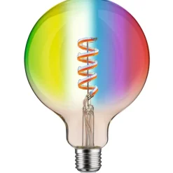 LED-älylamppu Paulmann Smart Home Zigbee 3.0 Globe, G125, E27, 470lm, 6.3W, RGBW+, filamentti, himmennettävä, kulta