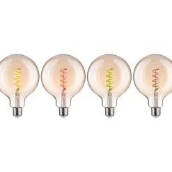 LED-älylamppu Paulmann Smart Home Zigbee 3.0 Globe, G125, E27, 470lm, 6.3W, RGBW+, filamentti, himmennettävä, kulta