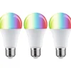 LED-älylamppu Paulmann Smart Home Zigbee 3.0 Pear, E27, 1055lm, 11W, RGBW+, himmennettävä, matta, 3kpl